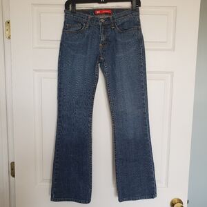 Y2K Express Bootleg Jeans, 2 Short
